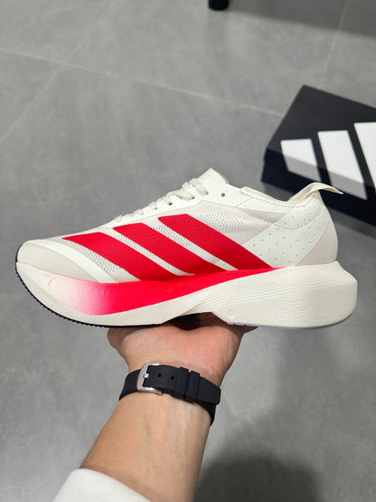 Adidas Adizero Evo SL (Off-White / Red colorway)