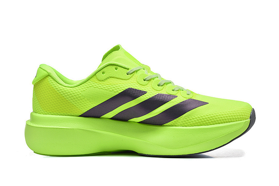Adidas Adizero Evo SL Running Shoes in Lime Green / Collegiate Purple