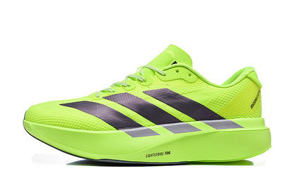 Adidas Adizero Evo SL Running Shoes in Lime Green / Collegiate Purple