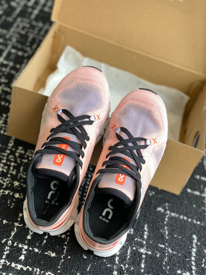 Cloud X 3 Training Sneakers Pink Orange Breathable Mesh Sport Shoes Unisex