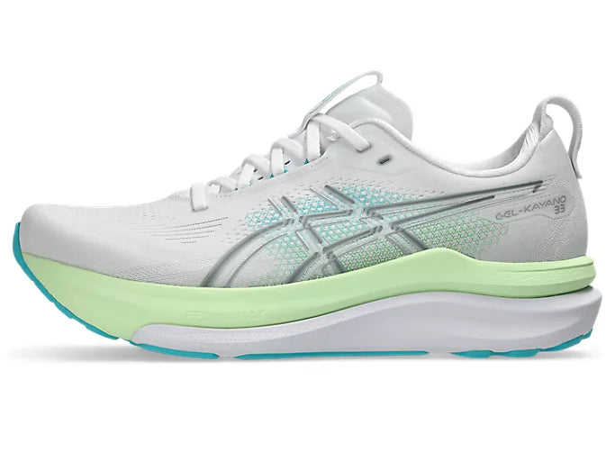 ASICS GEL-KAYANO 33 White/Energy Aqua