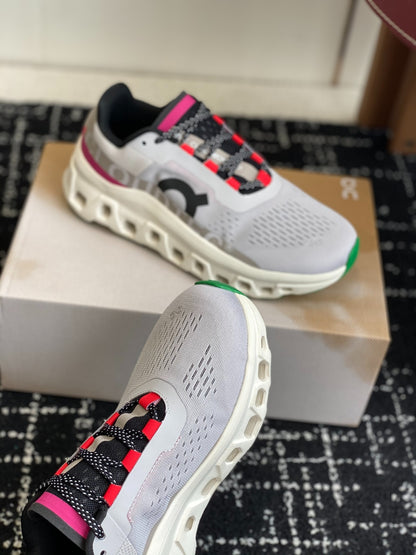 Cloudmonster White Grey Pink Green Cushioned Running Shoes Unisex Monster Chunky Sole Athletic Trainers