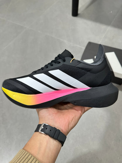 Adidas Duramo Speed (Core Black / Silver Metallic / Pink/Yellow Gradient colorway)