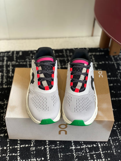 Cloudmonster White Grey Pink Green Cushioned Running Shoes Unisex Monster Chunky Sole Athletic Trainers