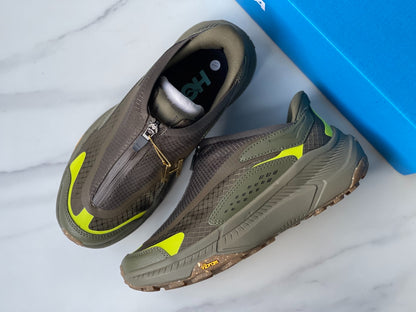 Hoka Project Transport Zip Sneaker Army Green