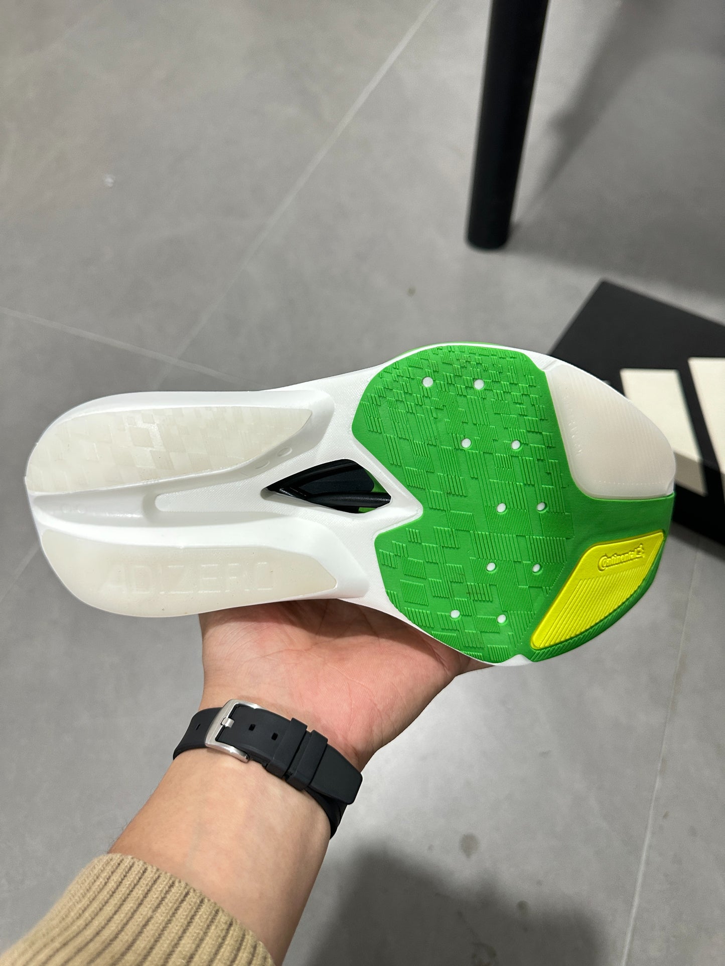 Adidas Adizero Prime X3 Strung Shoes White|Green|Yellow