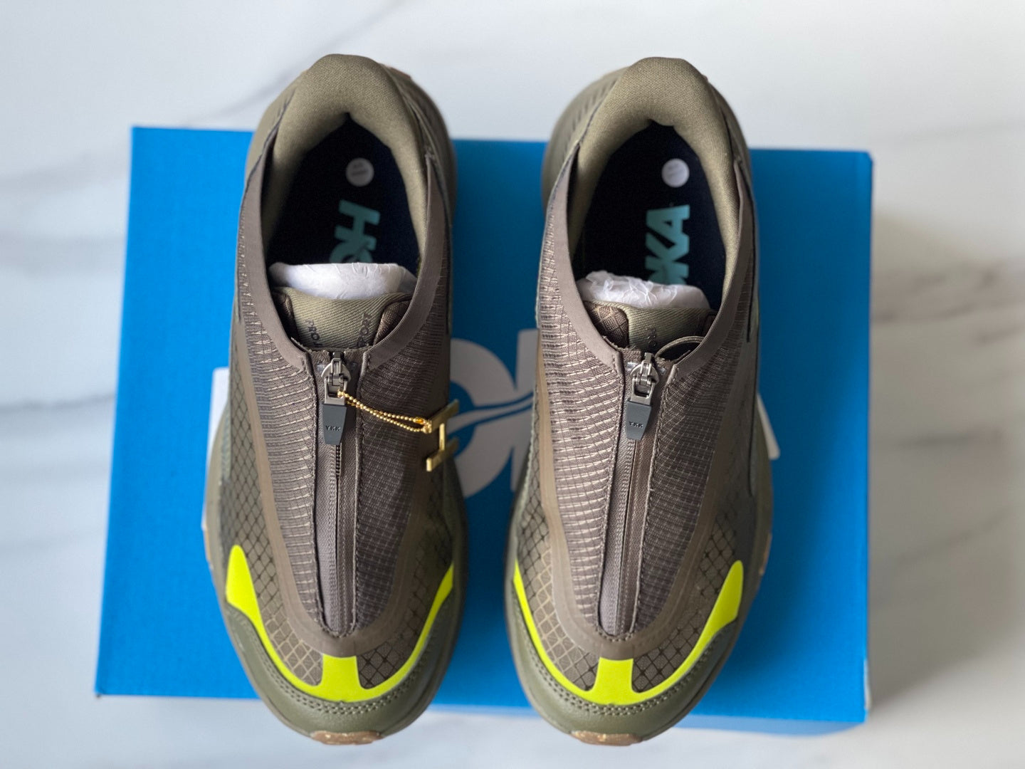 Hoka Project Transport Zip Sneaker Army Green