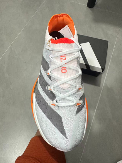Adidas Adizero Prime X3 Strung Shoes Gray | Orange