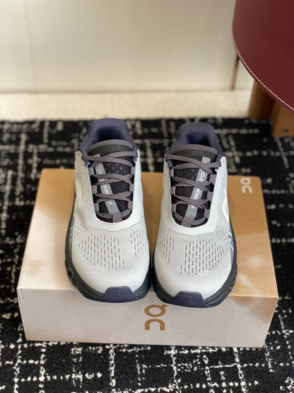Cloudmonster Grey Black Cushioned Running Shoes Unisex Monster Chunky Sole Athletic Trainers