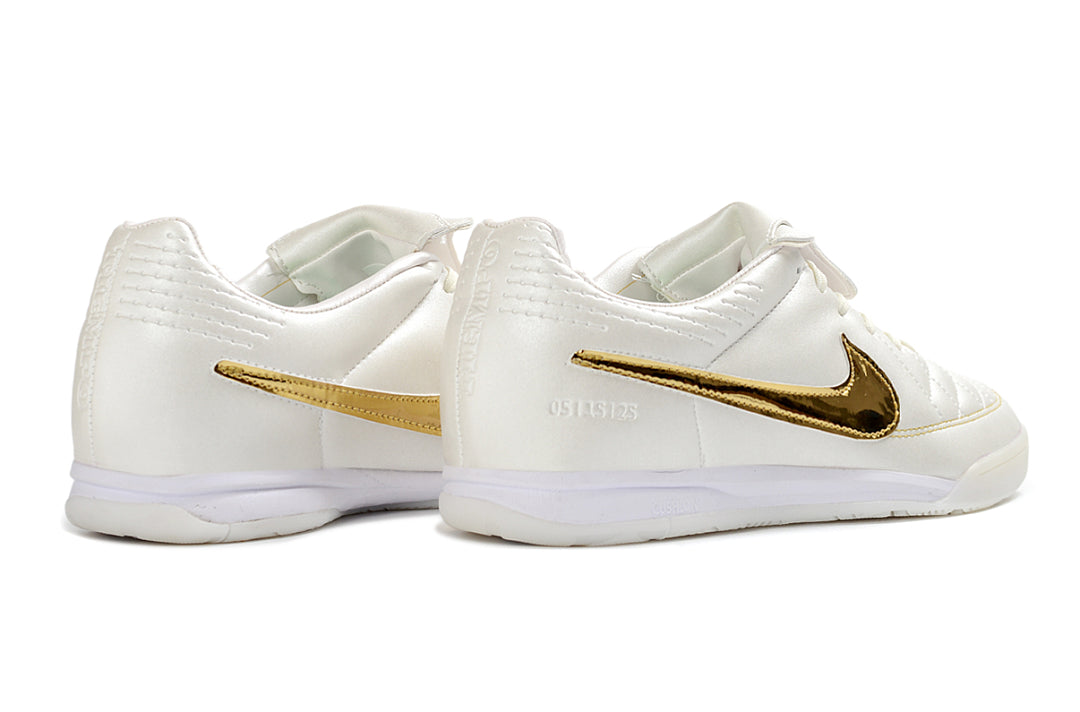 Nike x Ronaldinho Tiempo Legend SE 'Touch of Gold' IC Indoor Soccer Shoes (Summit White/Metallic Gold) IF4389-100