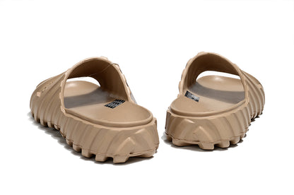 Off-White Tread Slides Beige