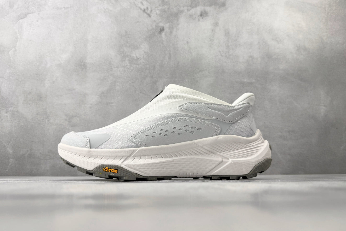 HOKA ONE ONE Project Transport "White / Cosmic Grey" Slip-On Sneakers
