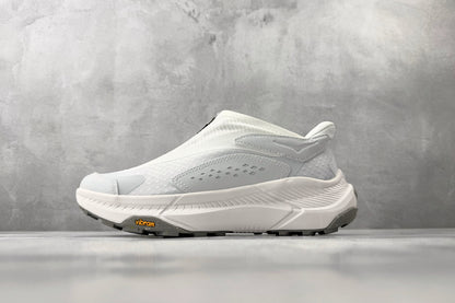 HOKA ONE ONE Project Transport "White / Cosmic Grey" Slip-On Sneakers