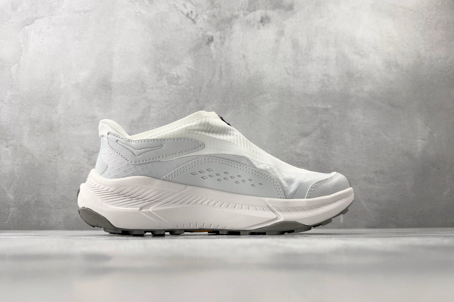 HOKA ONE ONE Project Transport "White / Cosmic Grey" Slip-On Sneakers