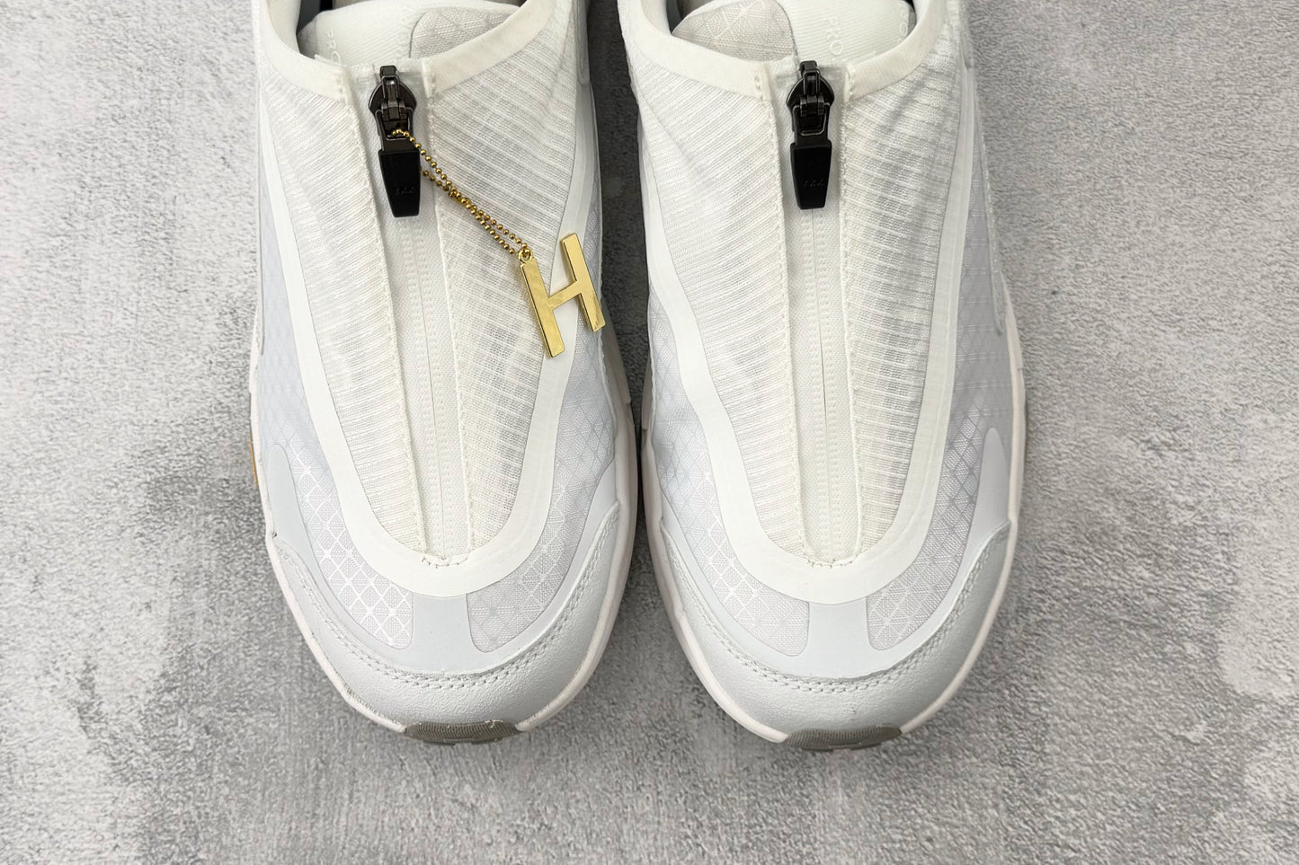 HOKA ONE ONE Project Transport "White / Cosmic Grey" Slip-On Sneakers