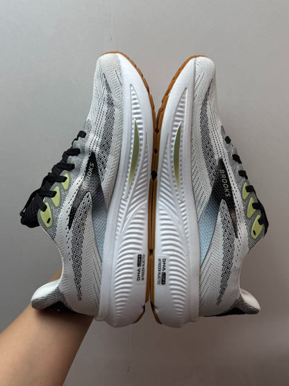 Brooks Men's Ghost 17 Neutral Road Running Shoes (White/Black/Tea)
