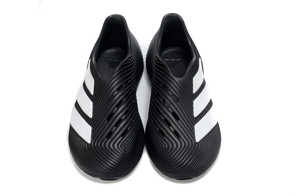 Adidas Purechill Core Black White Slip-On Recovery Shoes HQ2957
