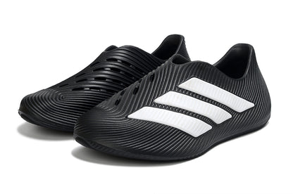 Adidas Purechill Core Black White Slip-On Recovery Shoes HQ2957