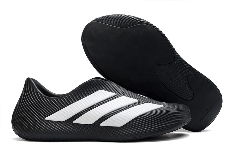 Adidas Purechill Core Black White Slip-On Recovery Shoes HQ2957