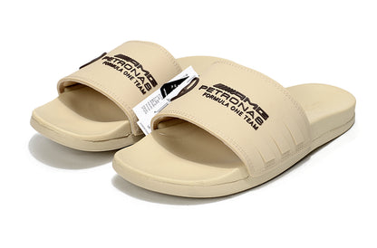Adidas x Mercedes-Benz Adilette Slides Beige Custom-Edition