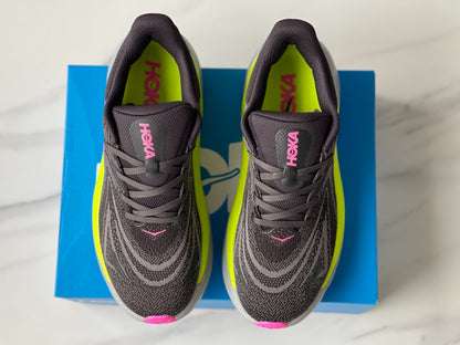 HOKA ONE ONE Arahi 8 Black | Gray | Fluorescent green