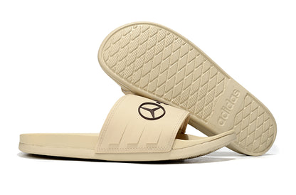 Adidas x Mercedes-Benz Adilette Slides Beige Custom-Edition