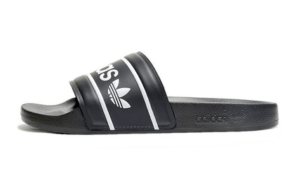Adidas Originals Adilette Core Black/White Logo Slide Sandals GX6968