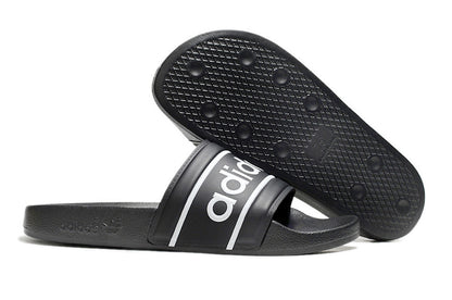 Adidas Originals Adilette Core Black/White Logo Slide Sandals GX6968