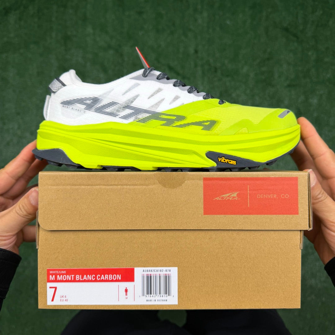 Altra Mont Blanc Citron Green White Men Women Lightweight Trail Running Shoes