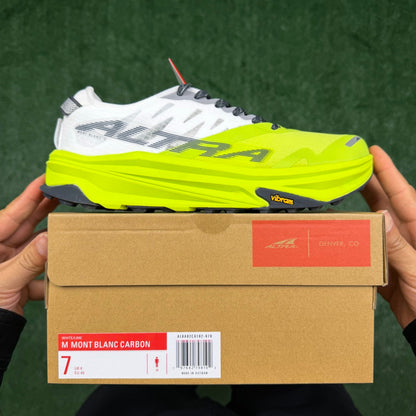 Altra Mont Blanc Citron Green White Men Women Lightweight Trail Running Shoes