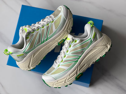 HOKA Mafate Speed 2 Beige | Fluorescent Green