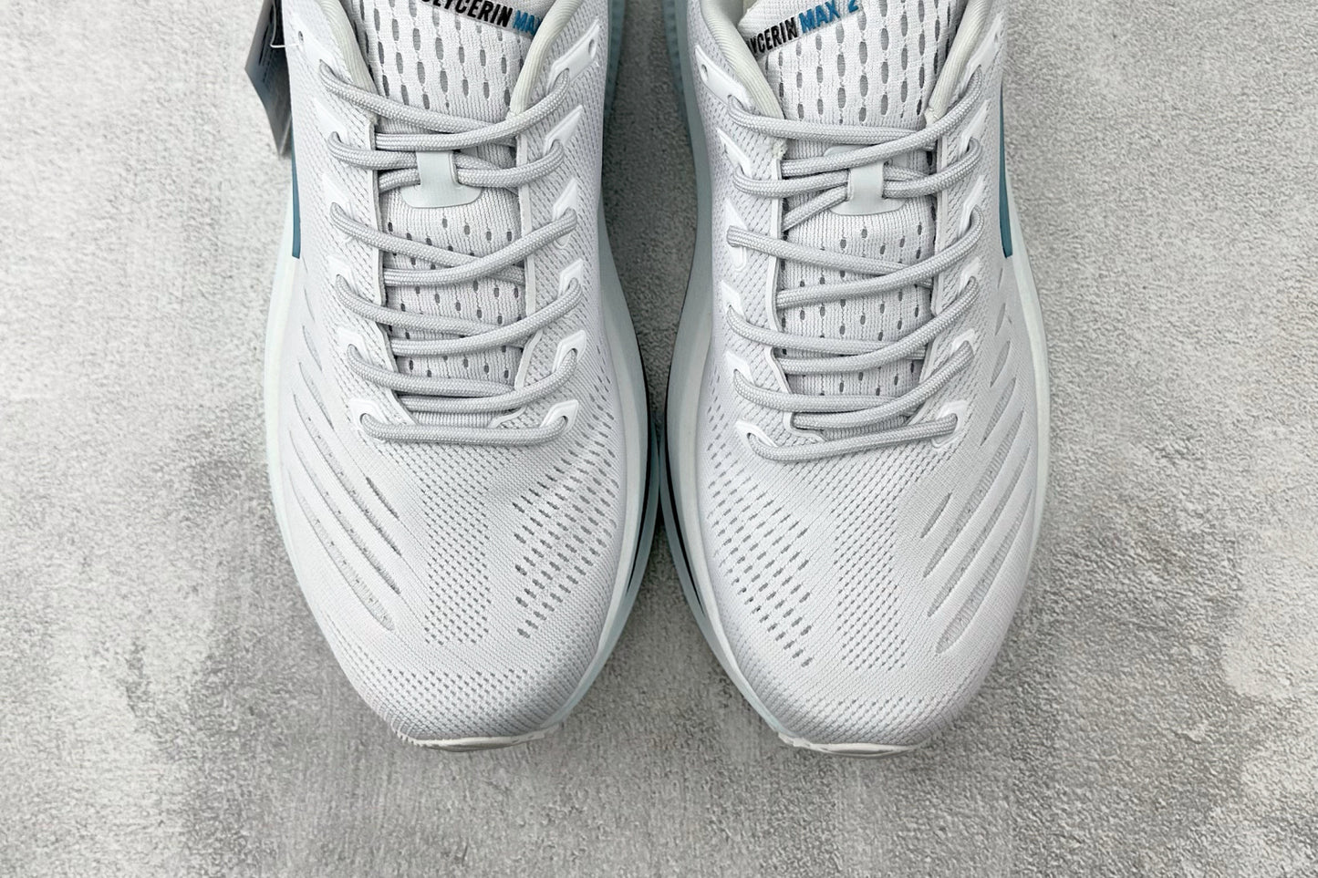 Brooks Glycerin Max 2 Men's Road Running Shoes (White/Blue/Spellbound)