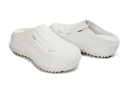 Adidas Adilette Platform Clogs Footwear White Slip-On Recovery Shoes JH9852
