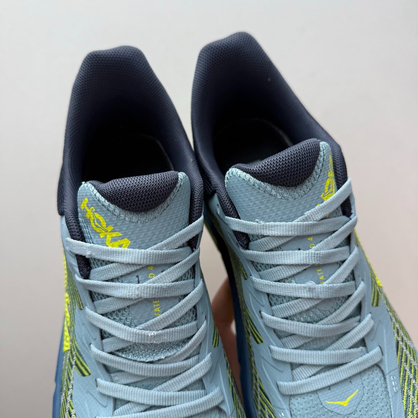 HOKA Mafate Speed 4 Stone Blue/Dark Citron Sneakers