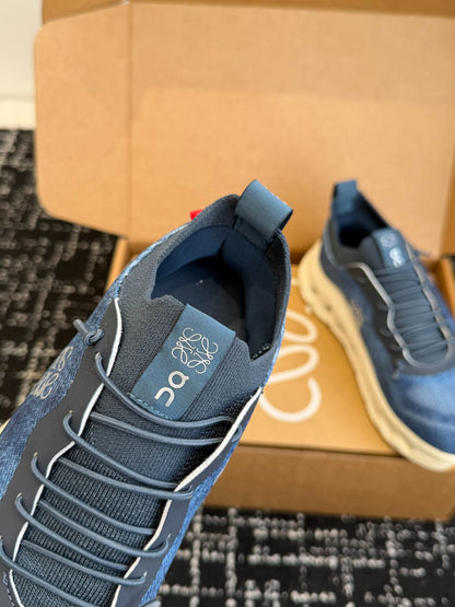 LOEWE x On Cloudtilt Denim Print Knit Jogging Casual Sneakers
