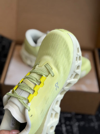 On Cloudmonster 3 Lime Yellow Cushioned Road Running Sneakers