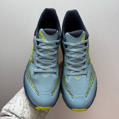 HOKA Mafate Speed 4 Stone Blue/Dark Citron Sneakers