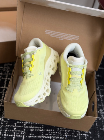 On Cloudmonster 3 Lime Yellow Cushioned Road Running Sneakers