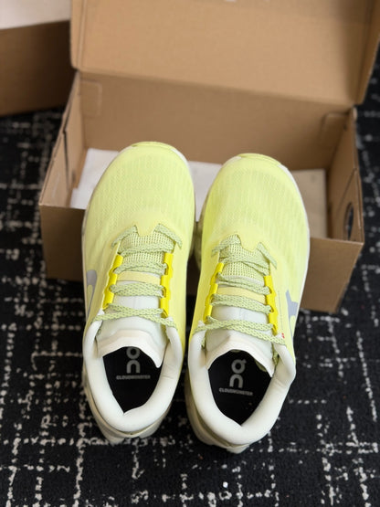 On Cloudmonster 3 Lime Yellow Cushioned Road Running Sneakers