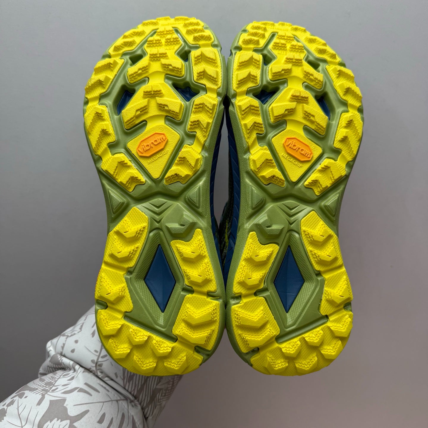 HOKA Mafate Speed 4 Stone Blue/Dark Citron Sneakers