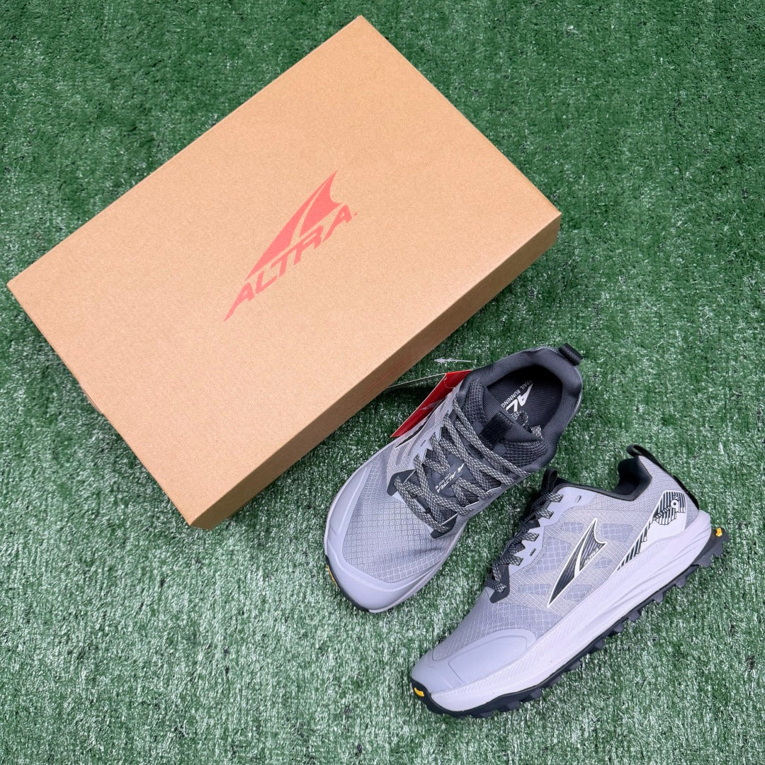 Altra Lone Peak 7 Light Grey White Zero Drop Breathable Trail Running Sneakers
