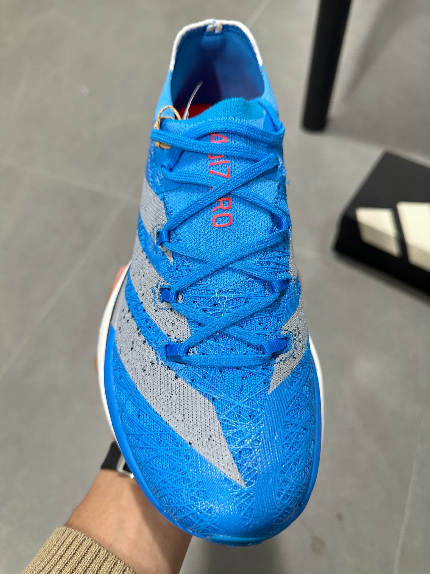 Adidas ADIZERO ADIOS PRO 4 (Blue / Silver colorway)