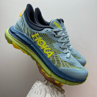HOKA Mafate Speed 4 Stone Blue/Dark Citron Sneakers
