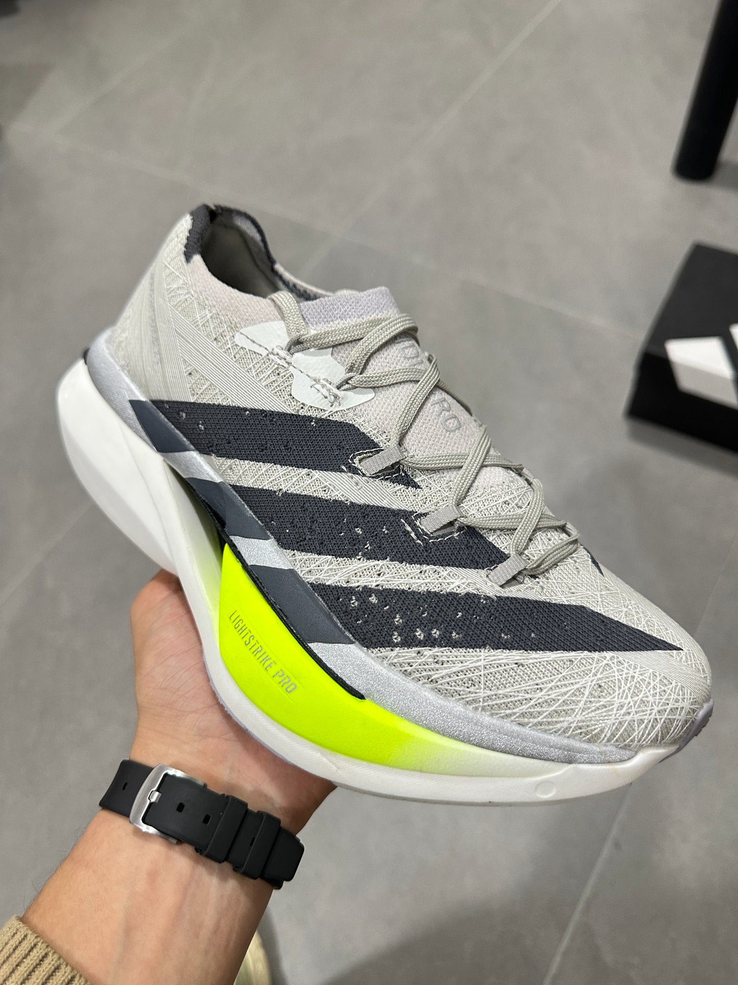 Adidas Adizero Prime X3 Strung Shoes Gray