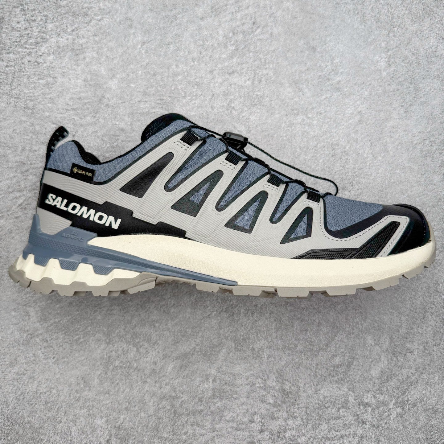 Salomon XA Pro 3D V9 GTX Grey Blue Men Women Waterproof Trail Shoes