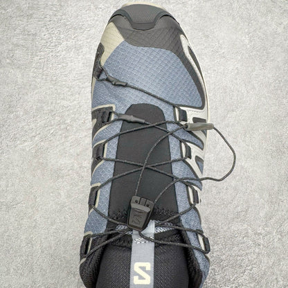 Salomon XA Pro 3D V9 GTX Grey Blue Men Women Waterproof Trail Shoes