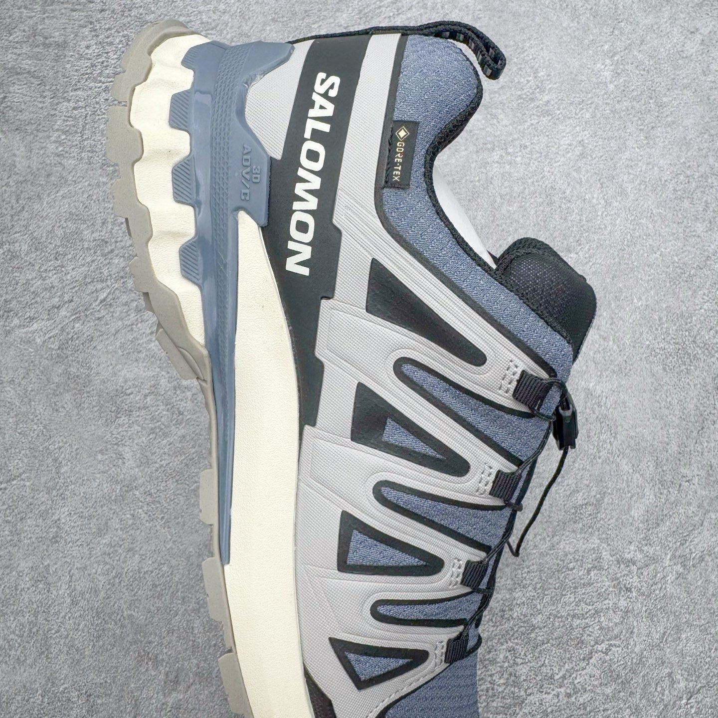 Salomon XA Pro 3D V9 GTX Grey Blue Men Women Waterproof Trail Shoes
