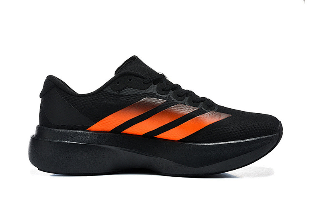 Adidas Adizero Evo SL Running Shoes in Core Black / Impact Orange