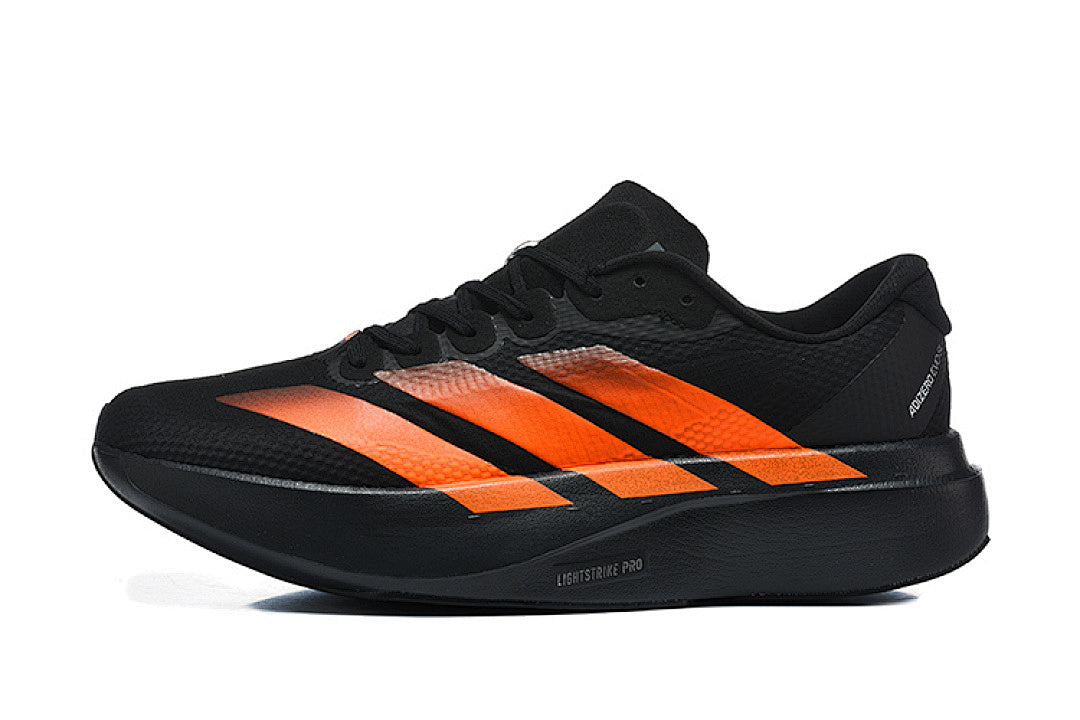 Adidas Adizero Evo SL Running Shoes in Core Black / Impact Orange