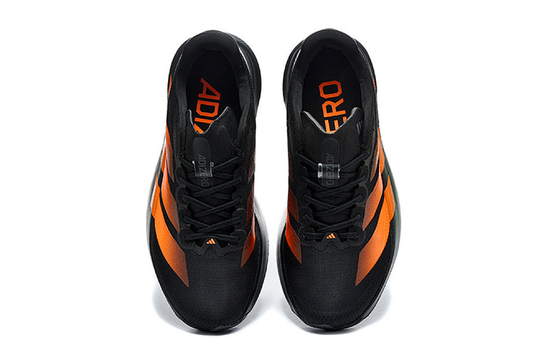 Adidas Adizero Evo SL Running Shoes in Core Black / Impact Orange